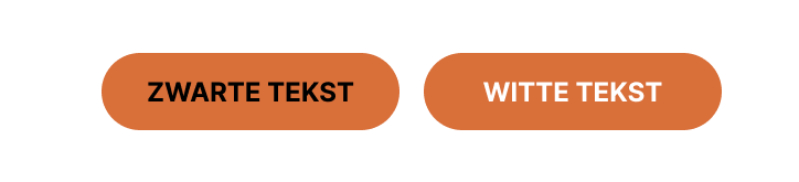 An orange button with black and white text